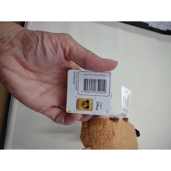 Disney Animated Lion King 3" Timon Mini Tsum Tsum beanie stuffed animal NWT - Picture 8 of 9